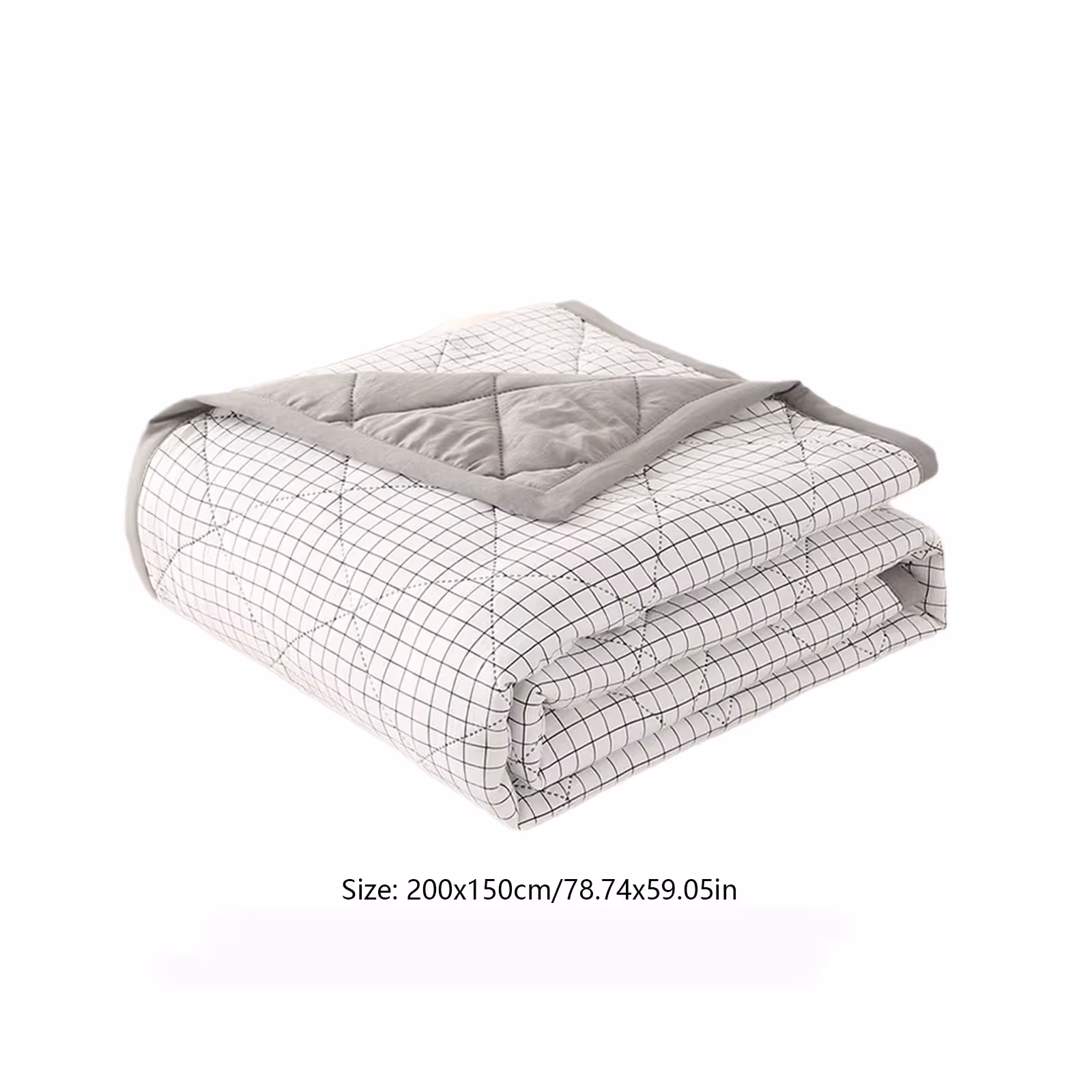 Cooling Quilt, Thin Quilts Summer Lightweight Comforter, Full Washed Cotton, Machine Washable, Soft Comfy Breathable Sleep Blanket for Hot Sleeper, Ultra-Cool — image 5