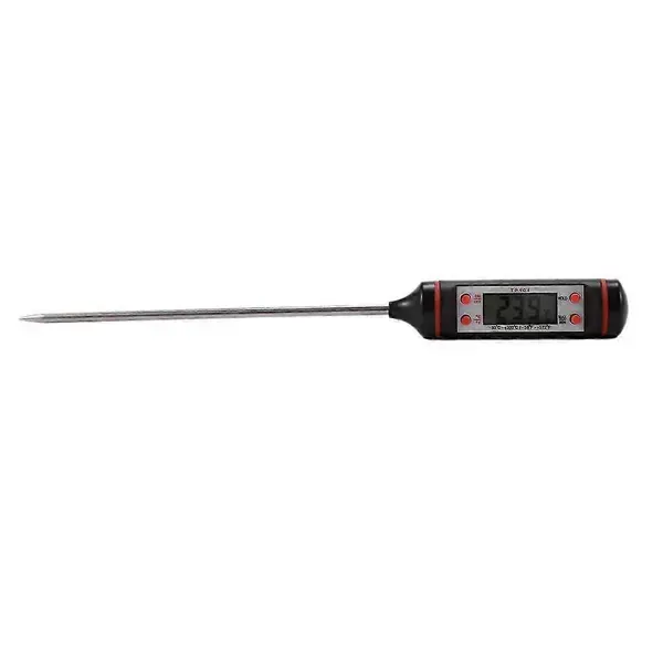 Digital Food Thermometer with Stainless Steel Probe for BBQ Meat, Baking, Coffee, Baby Food and Bath Water, Black — image 4
