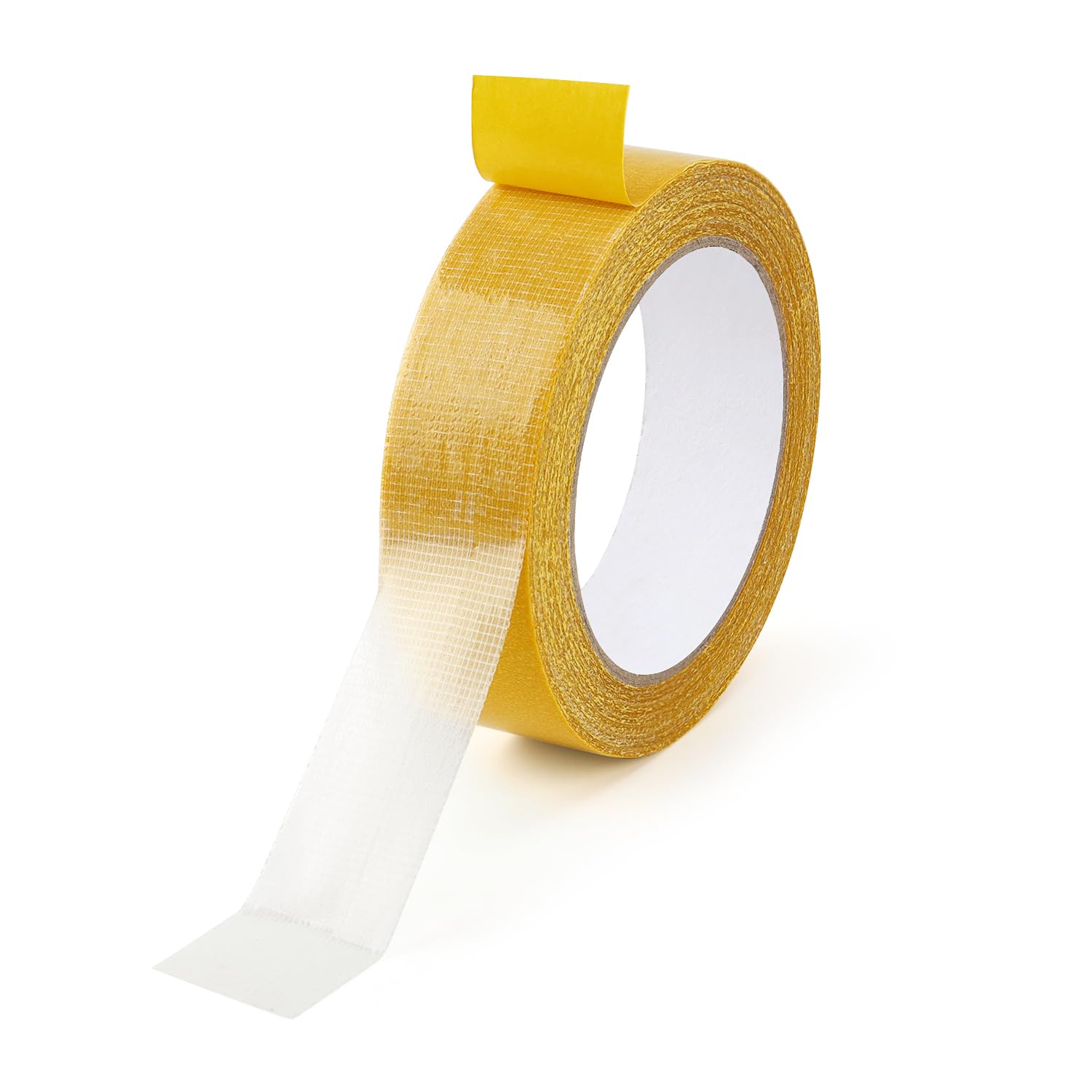 1 Pack Double Sided Fabric Tape Heavy Duty Gauze Tape Fabric Tape High Stickness Mounting Tape for Carpets, Pictures, Posters, Frames (3CM/1.18Inch x 20M/66FT)