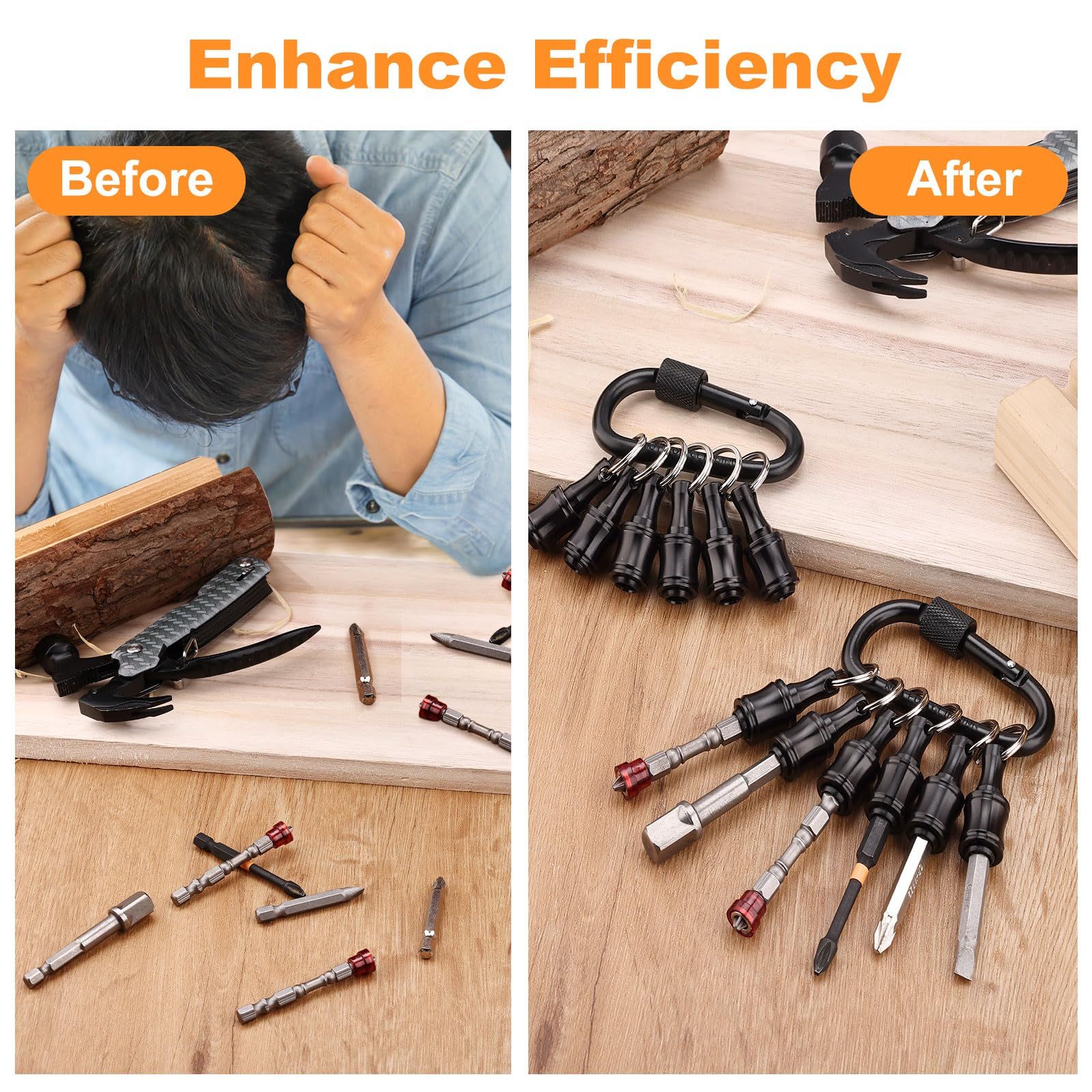Quick Release Bit Holder, Drill Bit Holder Key Chain Cool Gadgets for Who Has Everything, Bit Holders for Most Electric — image 5