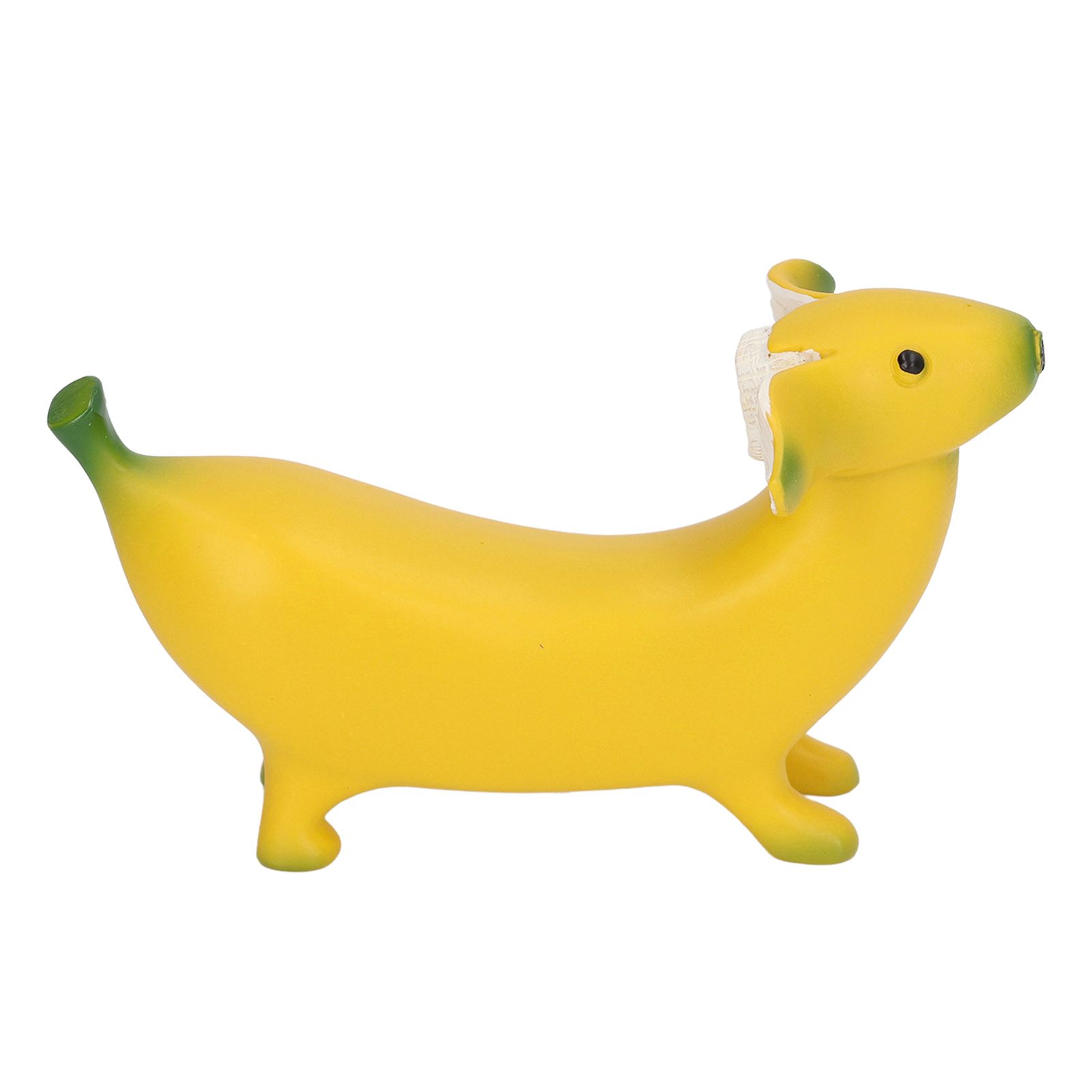 Banana Dog Sculpture Resin Funny Lovely Lightweight Banana Dog Art Decoration for Home Desktop M 13x8cm/5.1x3.1in โ image 4
