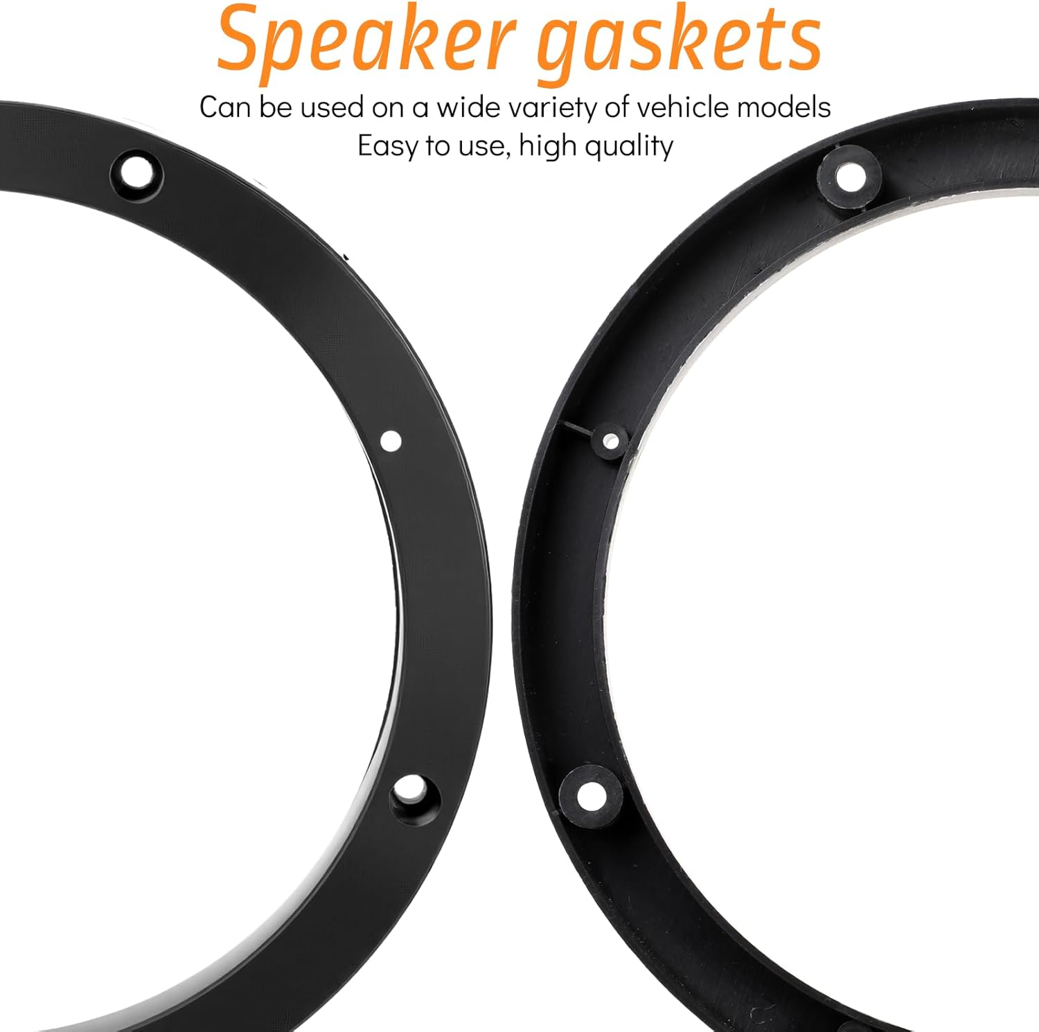 Vin Beauty 2 Pcs 6.5 Speaker Spacer Enhance Sound Quality 6.5 Inch Speaker Spacer 1 Inch No Cutting and Drilling Adaptor Subwoofer, Universal Rings Fixed — image 2