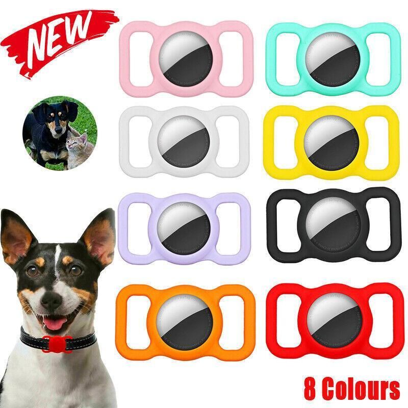 Silicone Collar Attachment Case Compatible with Tracking Device for Pets - Yellow — image 2