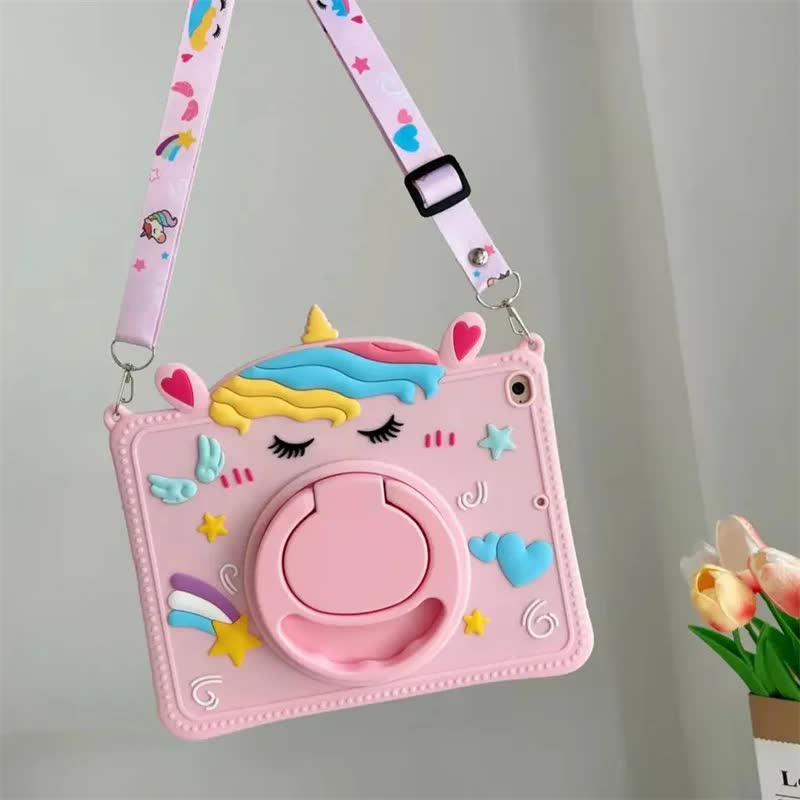 Kids Stand Case for Samsung Galaxy Tab S6 A7 Lite A8 A9 Plus 8.7 11 inch Cartoon Unicorn Silicone Tablet Protective Case JMDJS-S_tfrf JMDJS-SP Tab A9 Plus 11