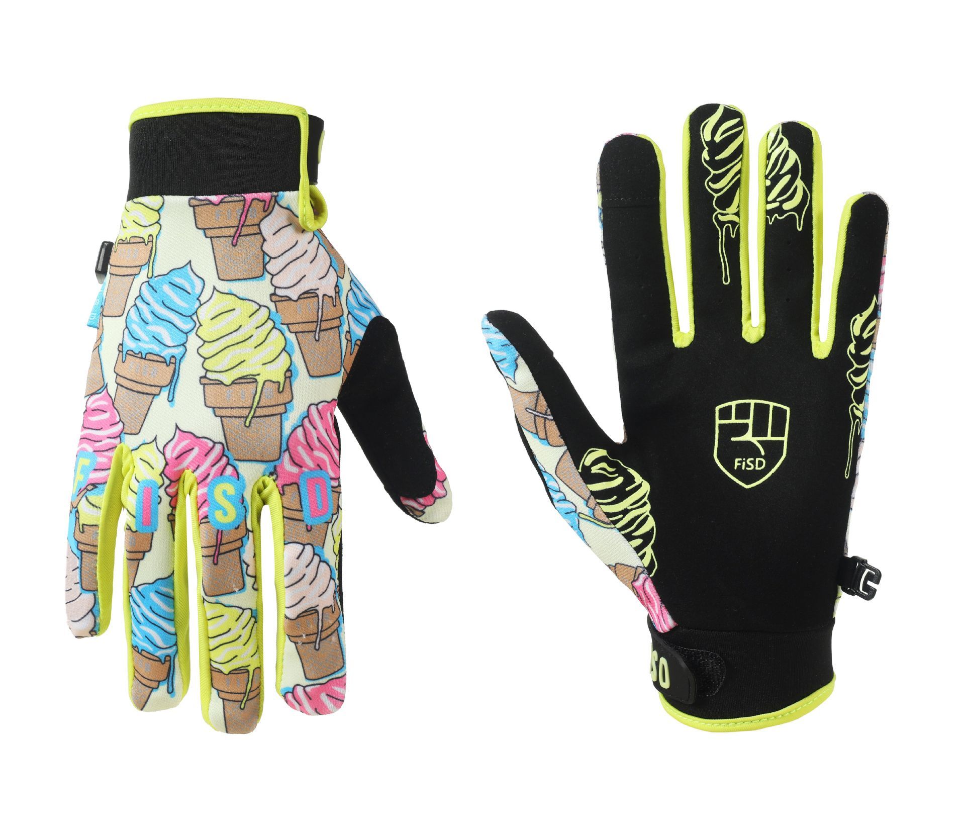 LOHAS FOX Skeleton Rose Motorcycle Gloves Ice cream private label