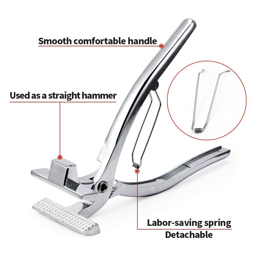 Bandwidth serrated jaw spring return painting tool with hammer stretcher for clamping art oil painting canvas — image 2