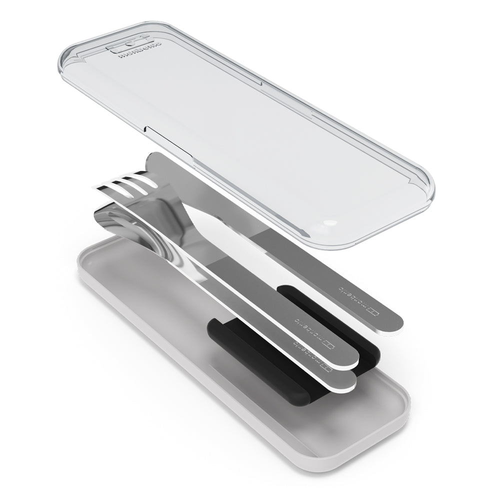 Monbento Mb Slim Box Stainless Steel Cutlery Set - Trio Knife - Black — image 3