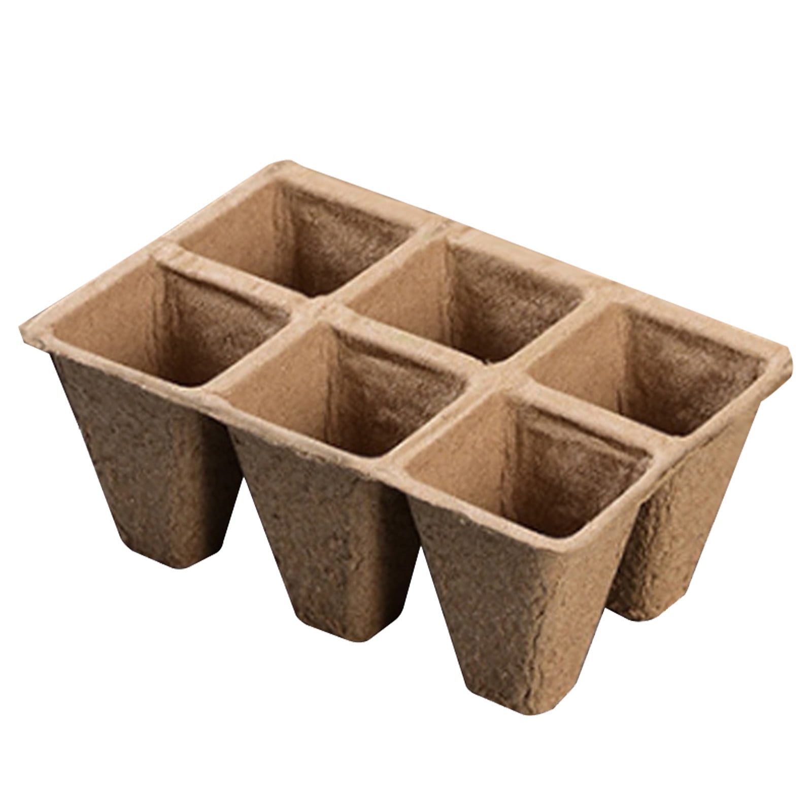 30 Cells Peat Pots Seed Starter Trays 5 Packs Biodegradable Seedling Pots Germination Trays Organic Plant Starter Kit B — image 2