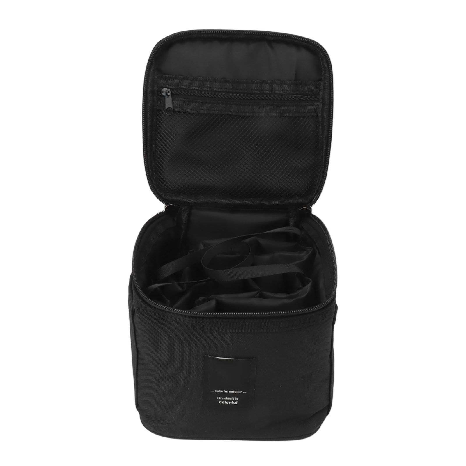 Spice Bottle Carry Bag Removable Inner Divider Oxford Cloth Portable Seasoning Jar Bag for BBQ Picnic Camping Black โ image 5