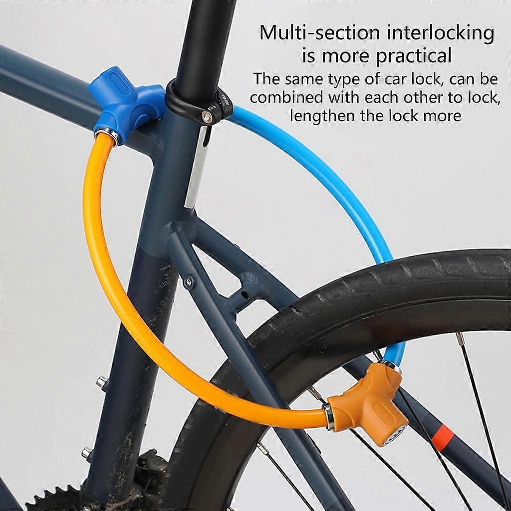 Rings Shape Bicycles Antitheft Lock High Security Mountain Bicycles Lock - Black โ image 3