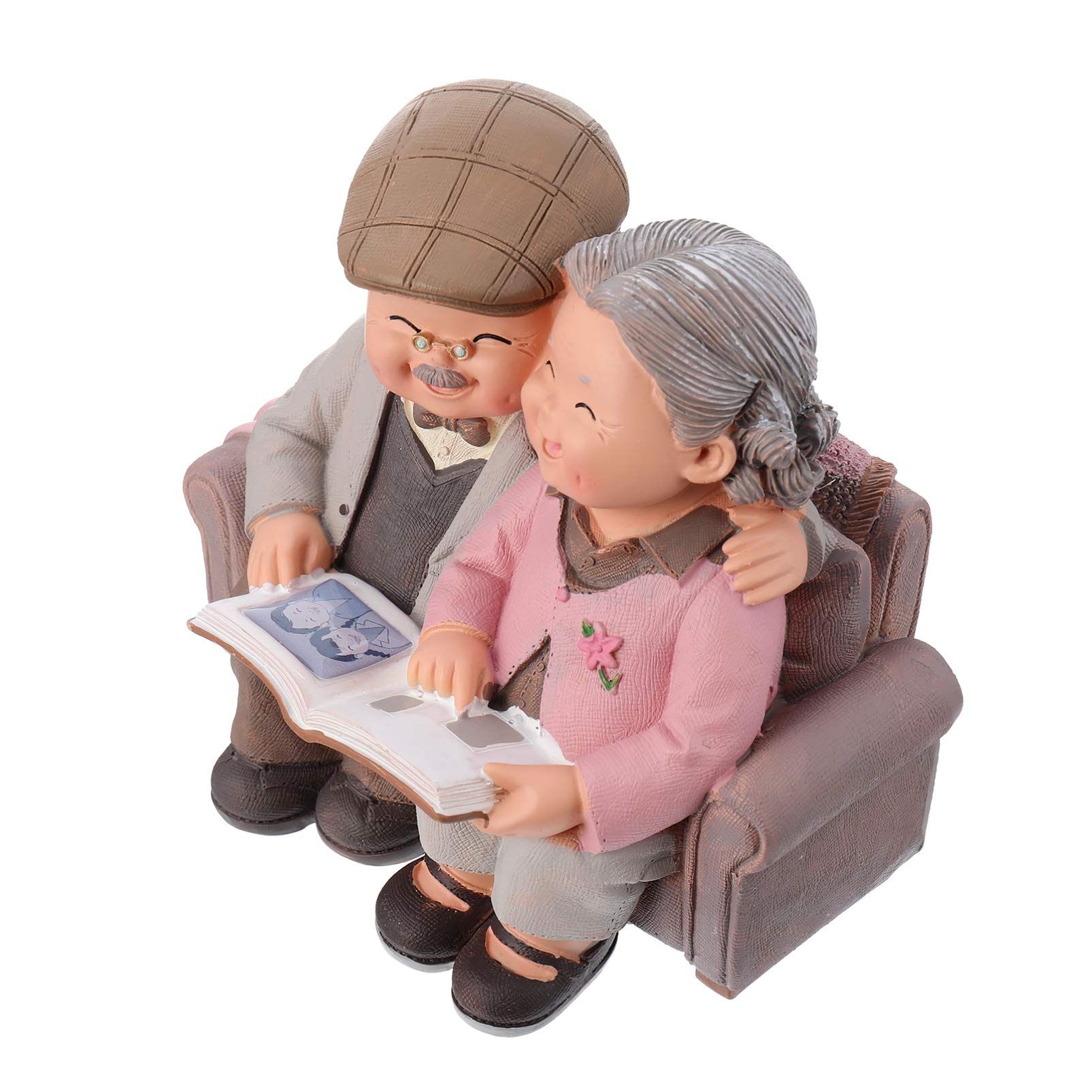 Loving Elderly Couple Miniature Figurines Grandparents Parents Statue Resin Couple Ornaments for Valentines Day Wedding โ image 5