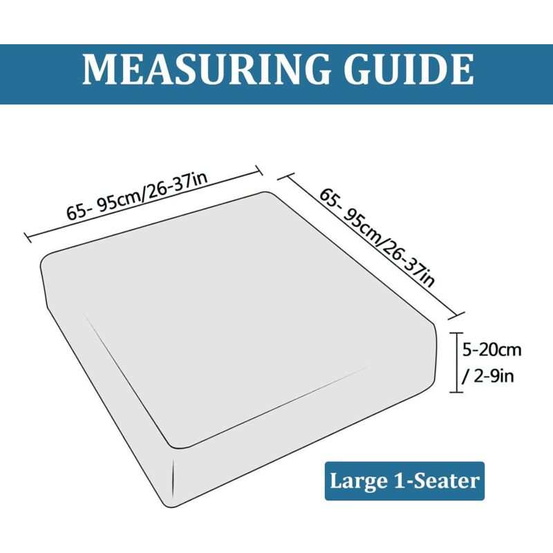 Sofa Seat Cushion Covers, Stretch Velvet Sofa Cushion Covers, Replacement Sofa Cushion Covers For Single Cushion (Large — image 2