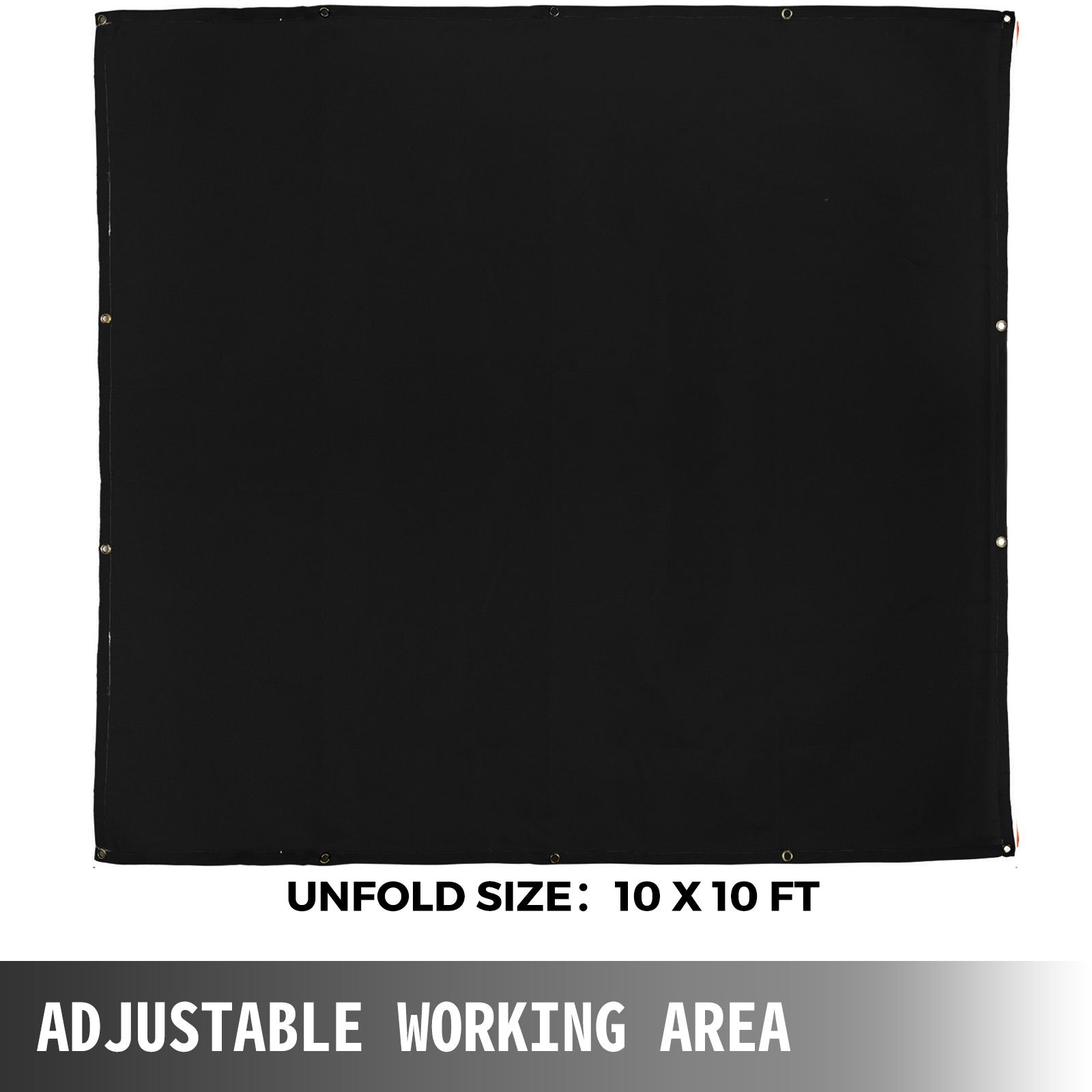 10 x 10 Ft Welding Blanket Black Fiberglass Blanket Portable Fiberglass Fire Retardant Blanket Welding Mat Welding Fireproof Thermal Resistant Insulation With โ image 4