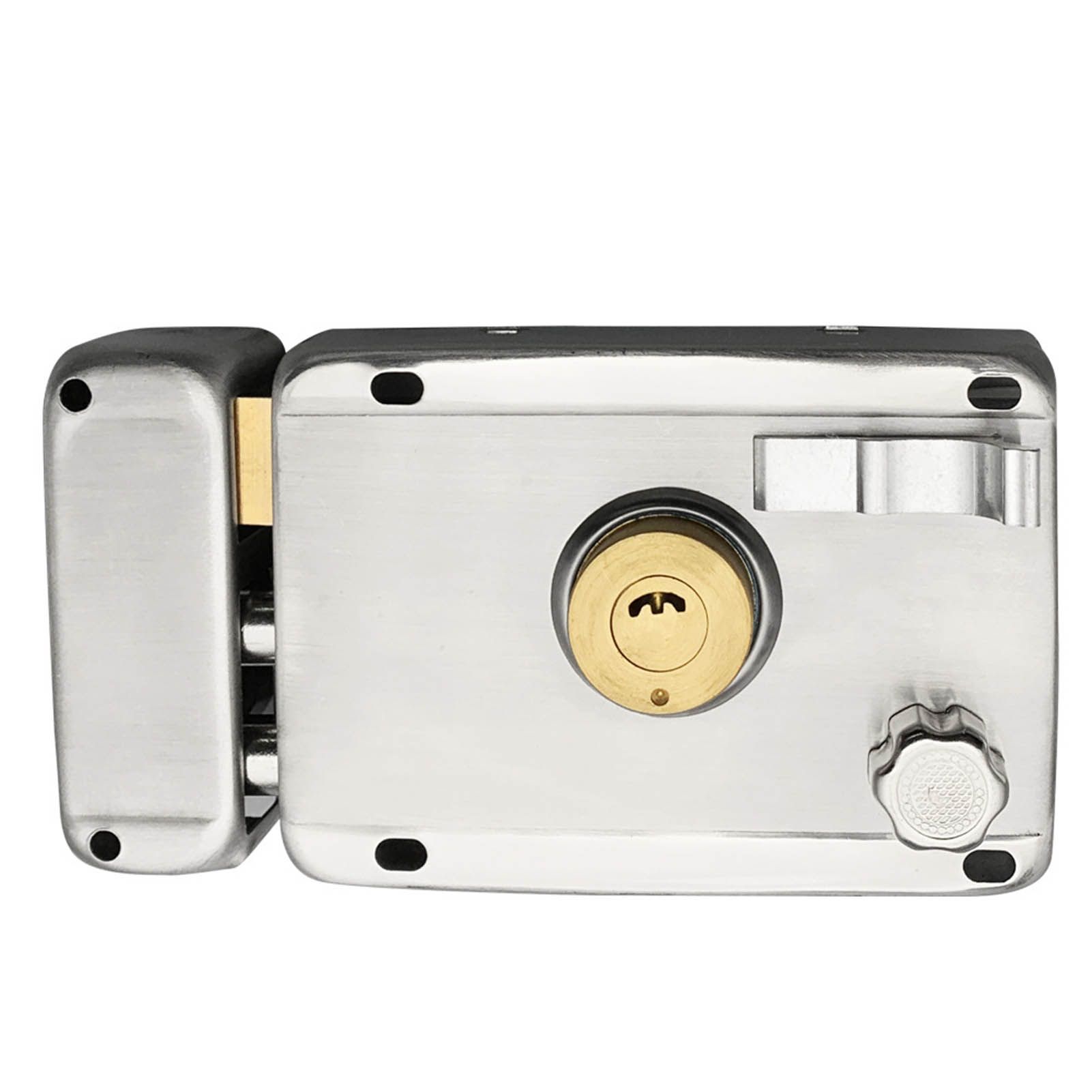 Household Lock Exterior Door Padlocks Gate Insurance Household Lock Kit Vintage Style with Deadbolt Cylinder Key Right Open โ image 5