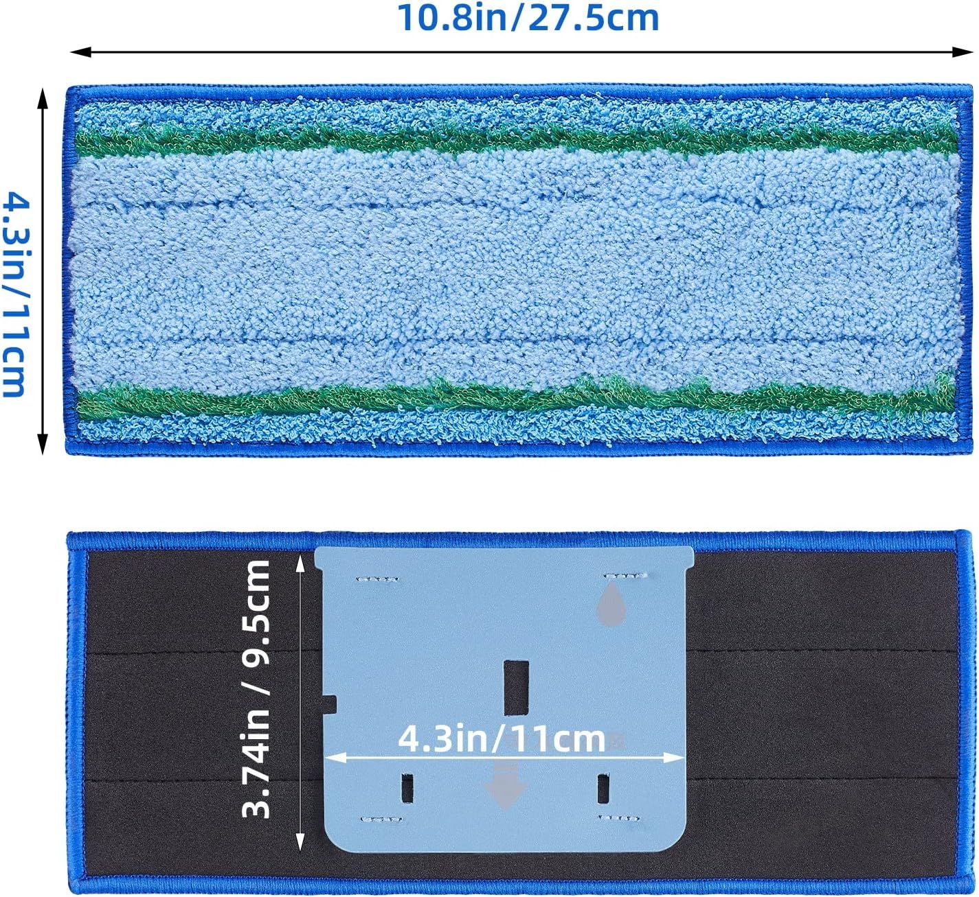 4 Pack Mop Pad or iRobot Braava Jet M6 Ultimate Robot Mop, Upgraded M6 Wet Mopping Pad, Washable Microiber Replacement Cleaning Pad — image 2