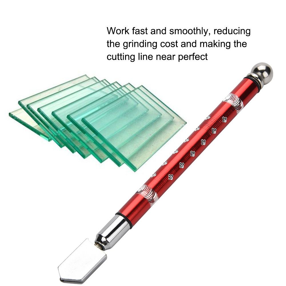 Portable Handheld Wheel Type Glass Cutter with NOn slip Handle for 3~15mm Glass Cutting(Red) โ image 3