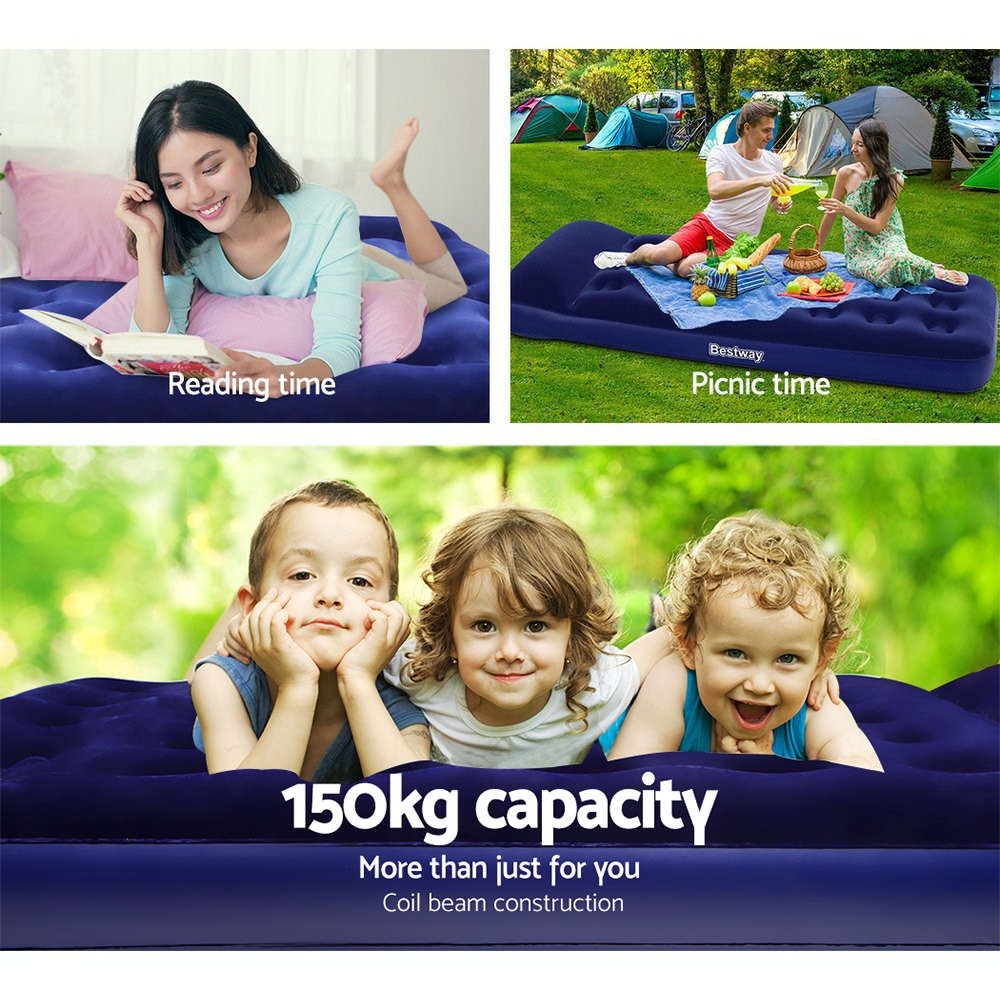 Bestway Single Size Inflatable Air Mattress - Navy โ image 6