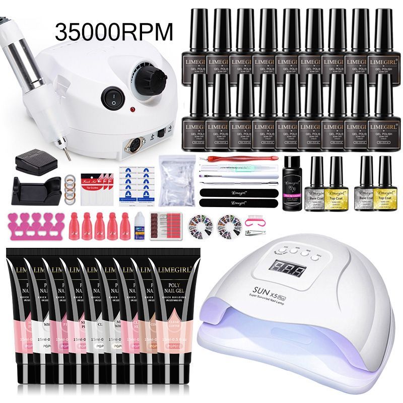 Nail Art Kit Gel Lamp Nail Grinder Nail Polishes Nail Art Tools Nail - Multi - Size 168-4 โ image 4