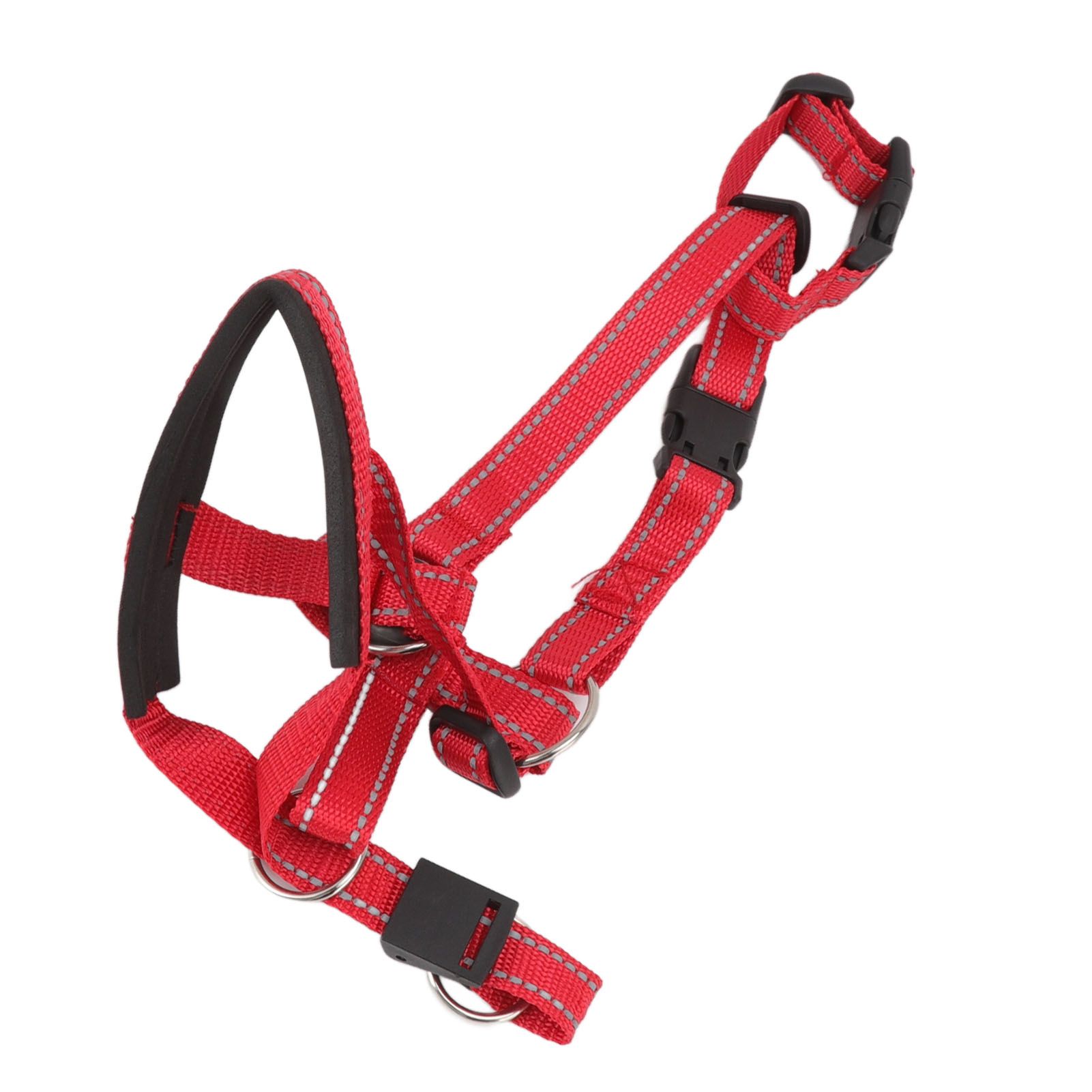 Dog Head Collar Breathable Dog Head Harness Dog Mouth Cover with Adjustable Strap for Outdoor Red XL — image 3