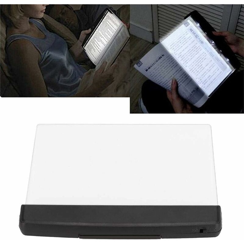 LED Reading Lamp Night Light Wedge Book Eye Care Portable Bookmark Light Bright Book Board For Reading In Bed, Car — image 3