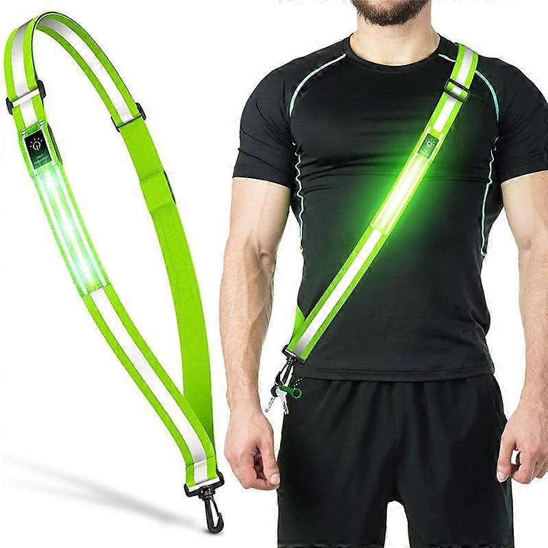 LED Reflective Belt, Rechargeable Running Gear for Walking at Night — image 4