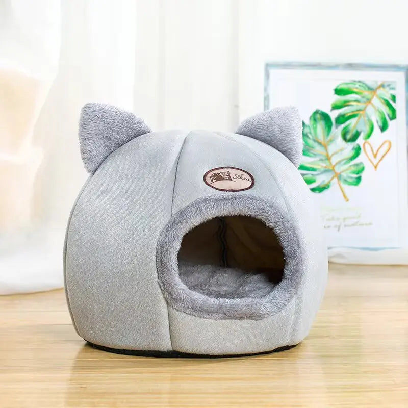 2024 Cat House Bed Soft Washable Grey XL 39 × 40cm