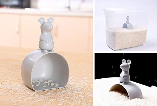 Cartoon Mouse Grey Rice Paddle - Kitchen Tool for Grains — image 4