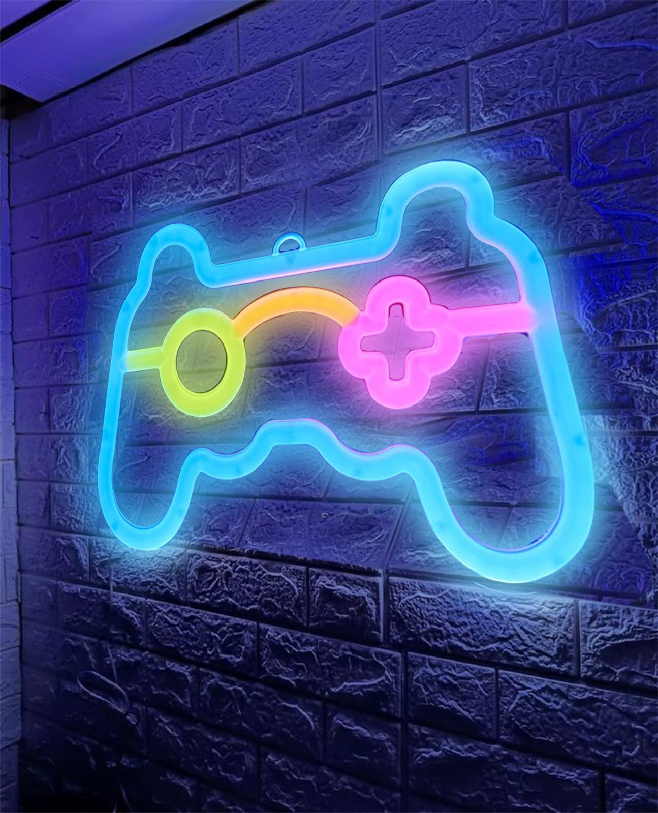 Game Neon Sign, Game Controller LED Neon Signs for Gamer Room Wall Bedroom Decor, Gamer Gifts Neon Lights for Boys Teen Gaming — image 4