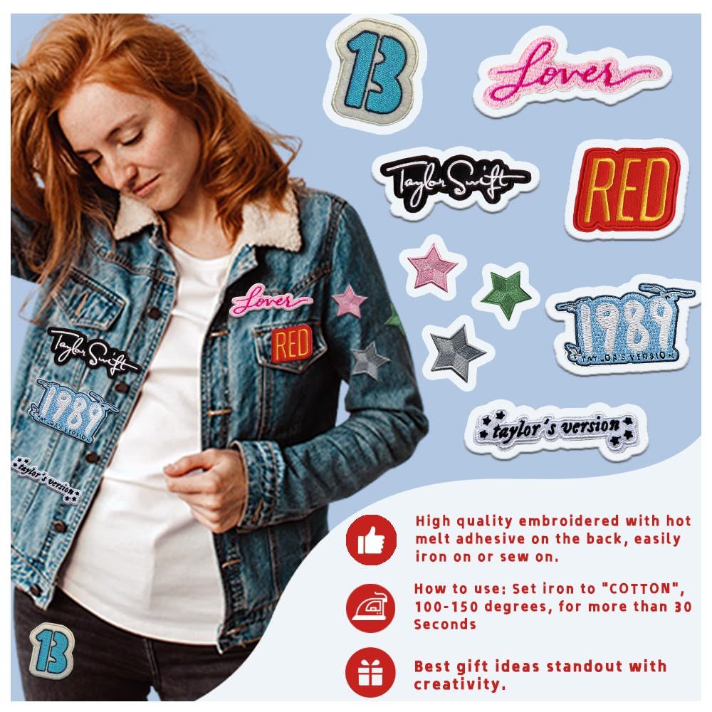 Embroidered Patch on Patches for Clothes Cardigan Sew on Patches for Music Appliques Fashion Patch for Jeans Backpacks Jackets โ image 3