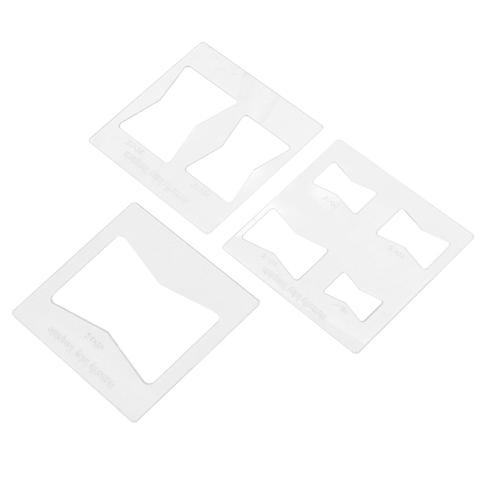 3Pcs 6x6 Inches Butterfly Key Inlay Template Router and Decorative Templates for Woodworking — image 4