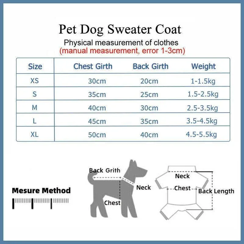 XL Size Cute Pet Dog Warm Jumper Sweater Clothes Cat Knitwear Knitted Coats Winter - Purple Camouflage โ image 4