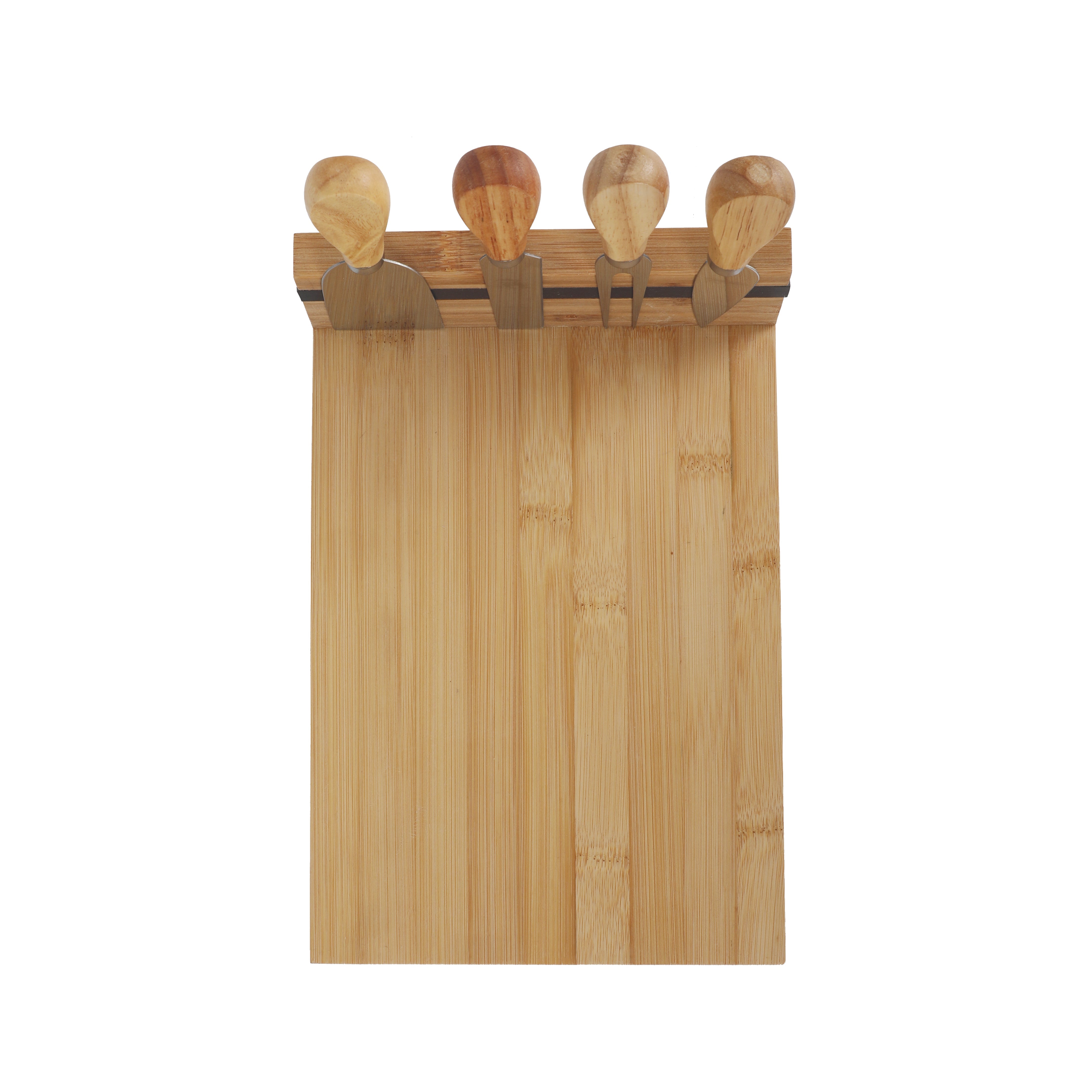 Bamboo Cheese Board and Knife Set — image 3