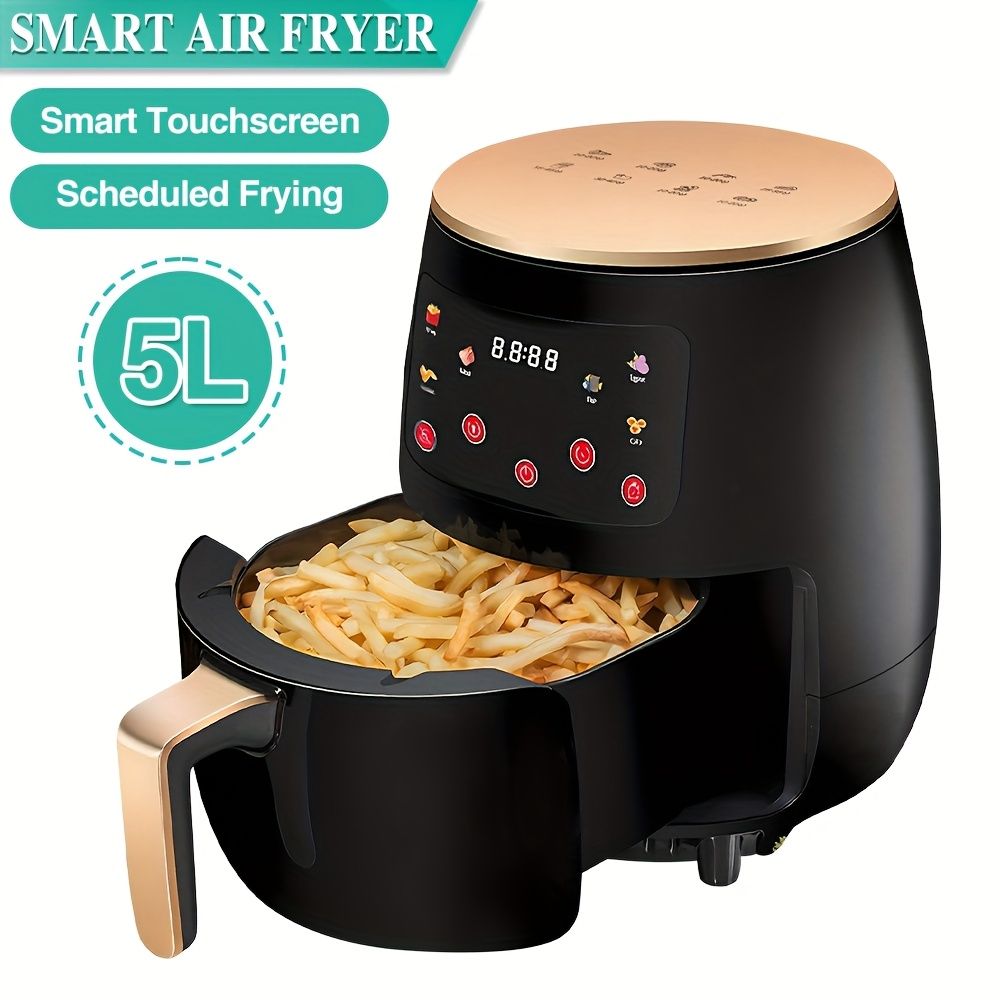 "5L Intelligent Touch · Healthy Fresh Cooking Air Fryer (Pre-set Menu / 360° Hot Air / No Oil Light Car)" — image 3