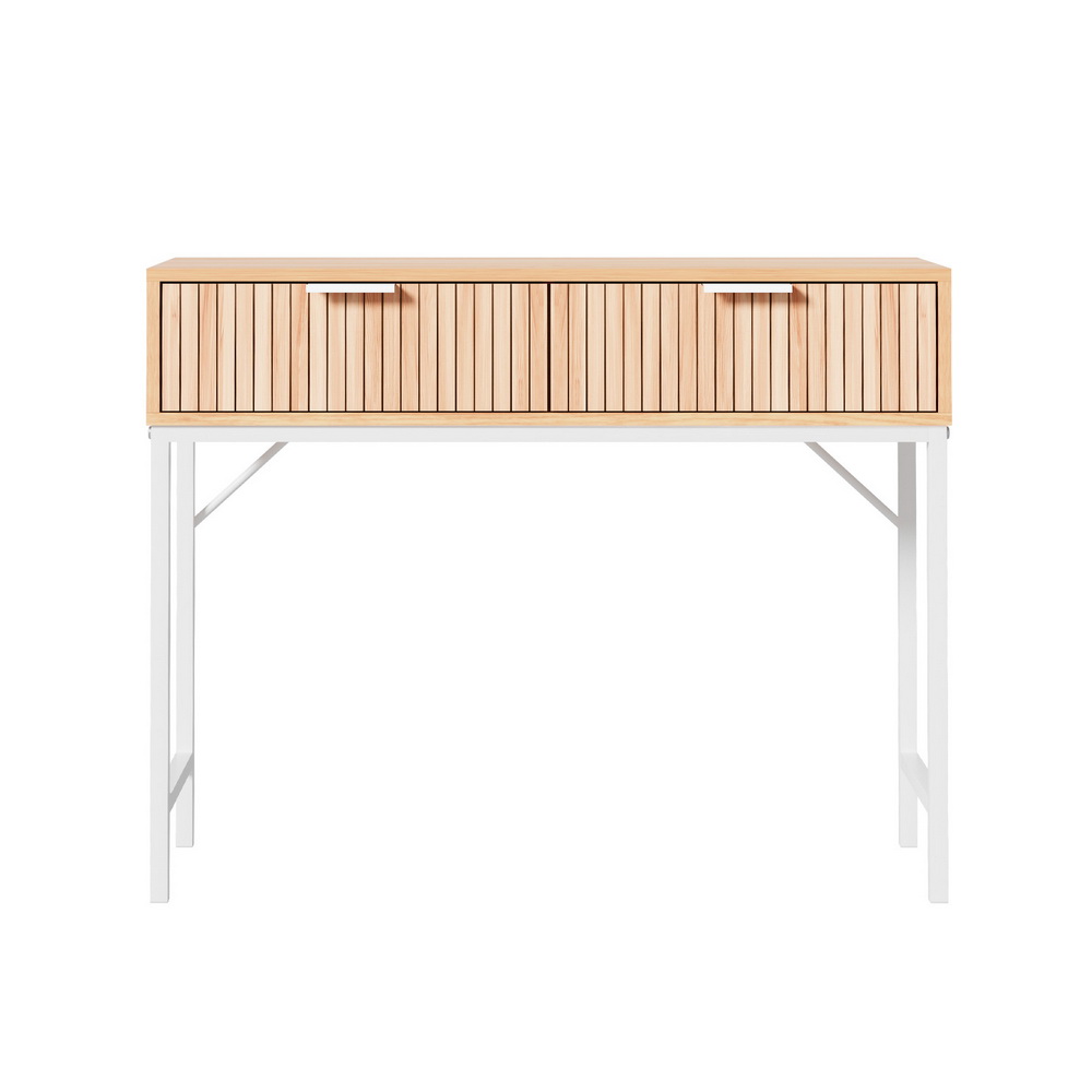 Artiss Console Table 2 Drawers 92CM โ image 5