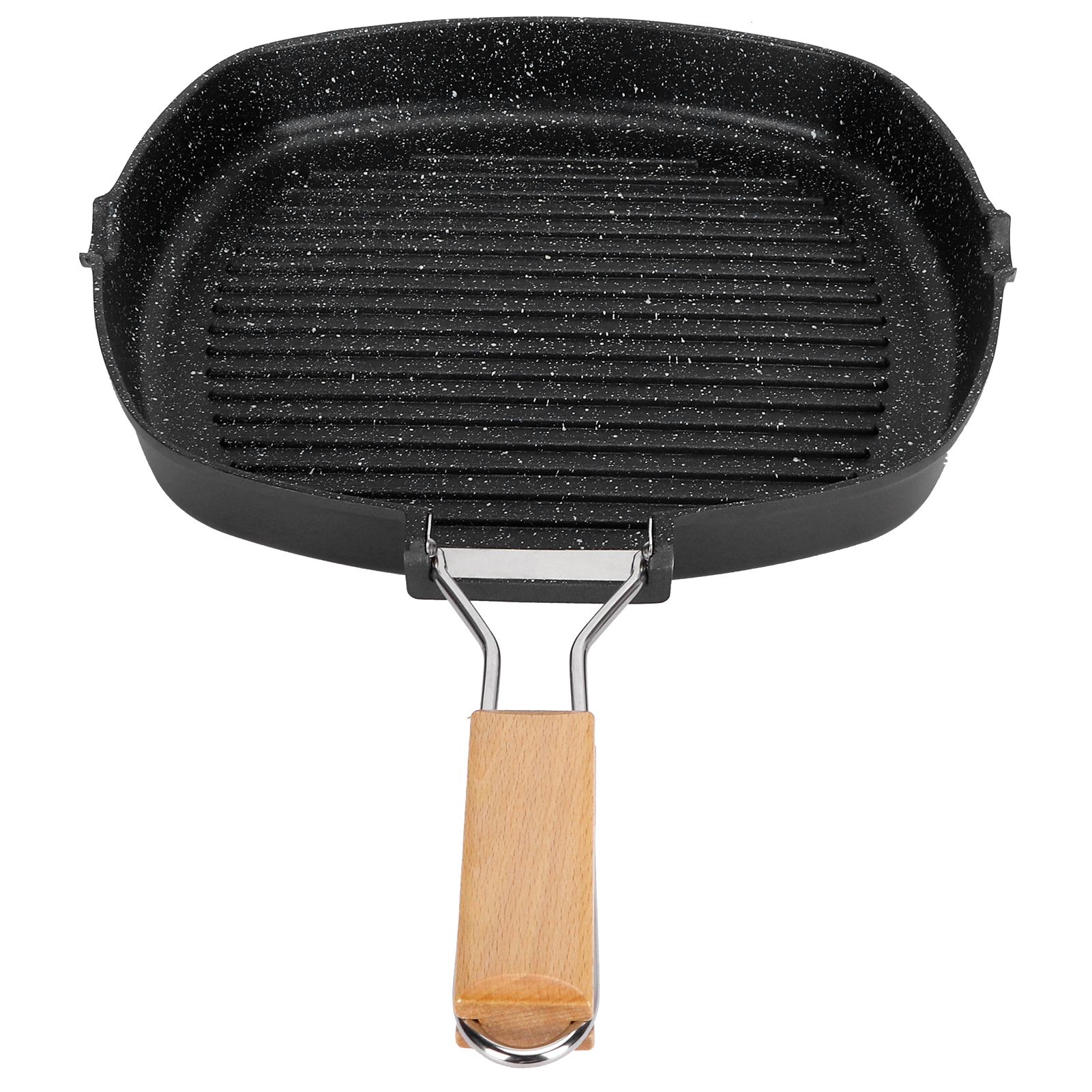 NonStick Practical Frying Pan Steak Skillet BBQ with Foldable Handle Kitchen Supplies(28cm ) โ image 6