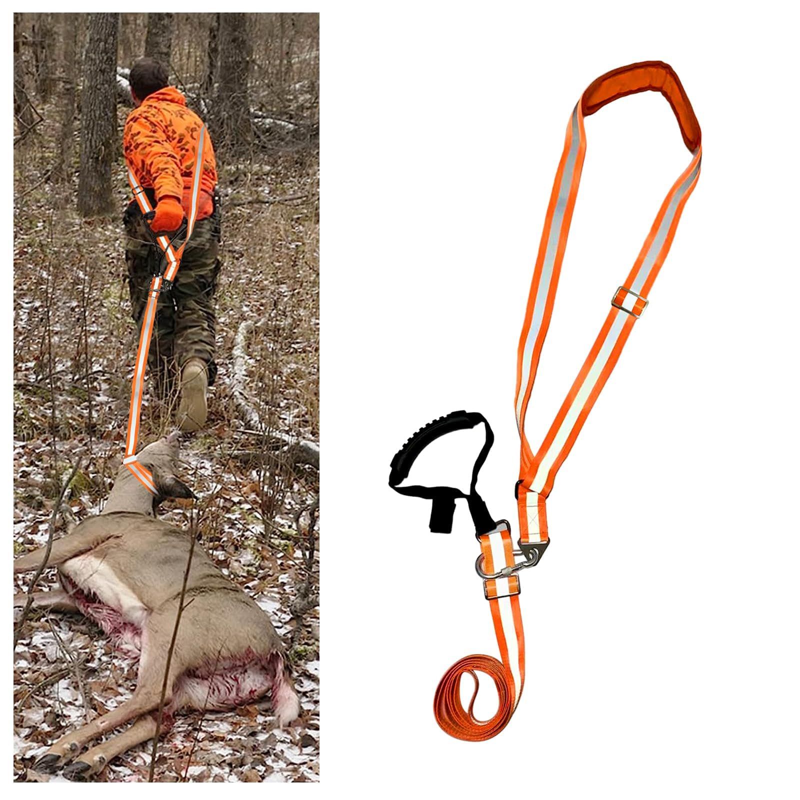 Deer Drag Strap and Harness Heavy Duty Safety Deer Dragging Rope Hunting Accessories for Hunters