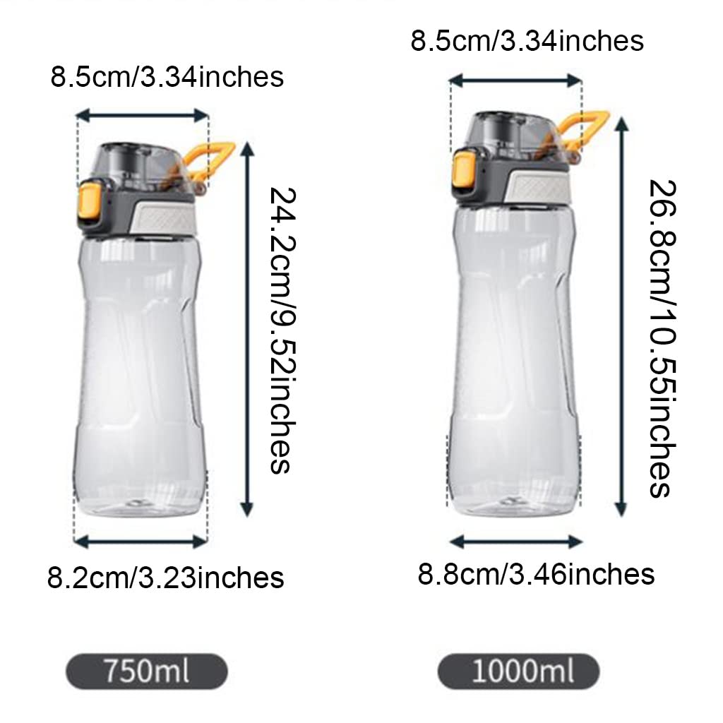 Portable Sport Water Bottle with Handle – Large Capacity Fitness Water Bottle for Gym, Hiking, Cycling, Outdoor Use – BPA-Free & Leak-Proof (Green,1000ml) — image 6