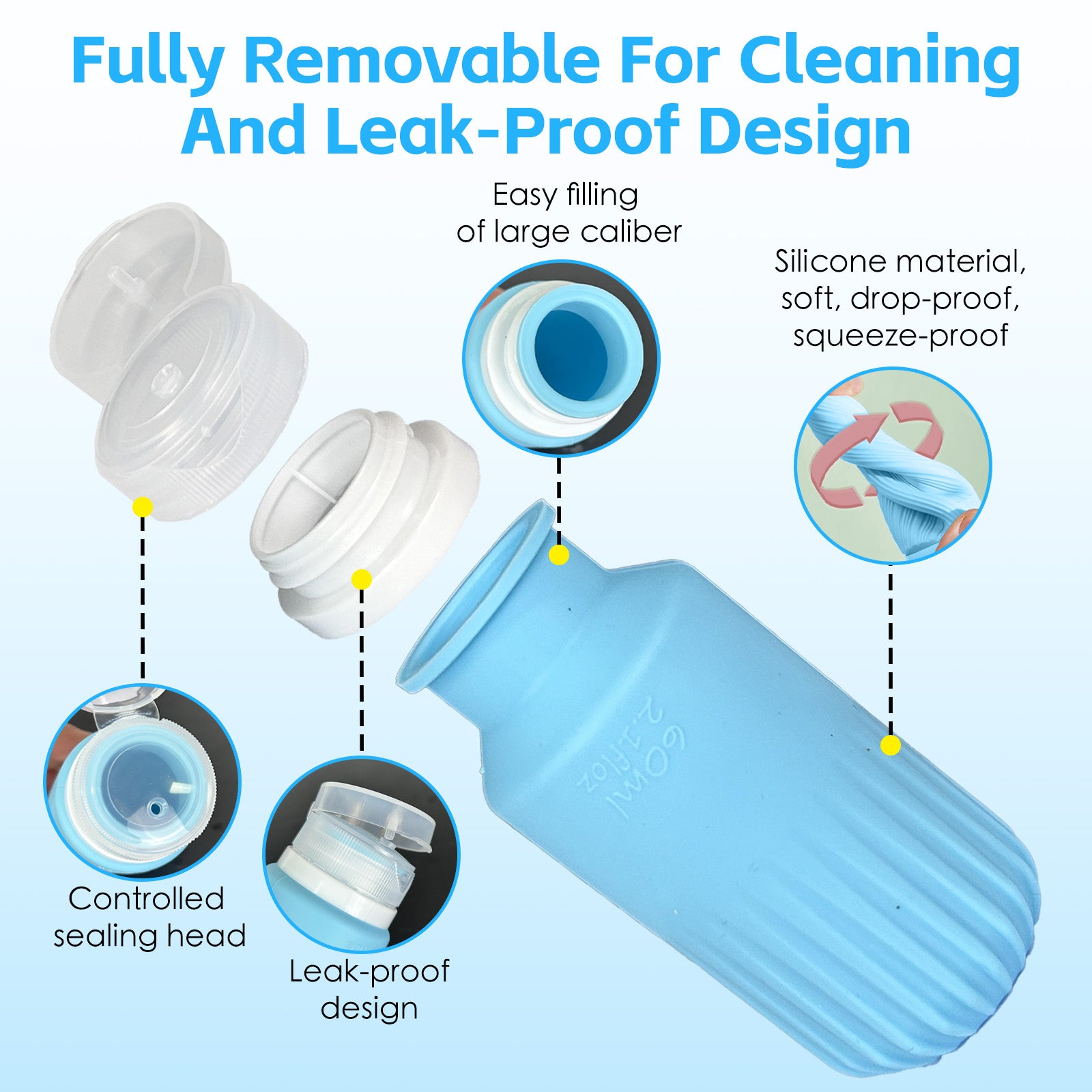 8 Pcs Travel Bottles Set for Toiletries โ image 2