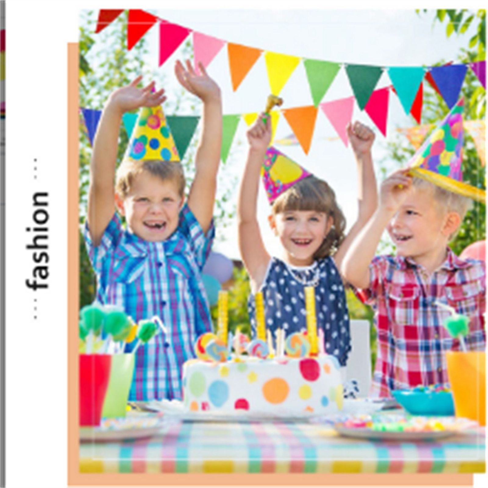5pcs Party Banner Triquetrous Shape Felt Fabric 18 × 15 × 6cm Decorative Flag Pennants for Party Decoration Colored Flag — image 6