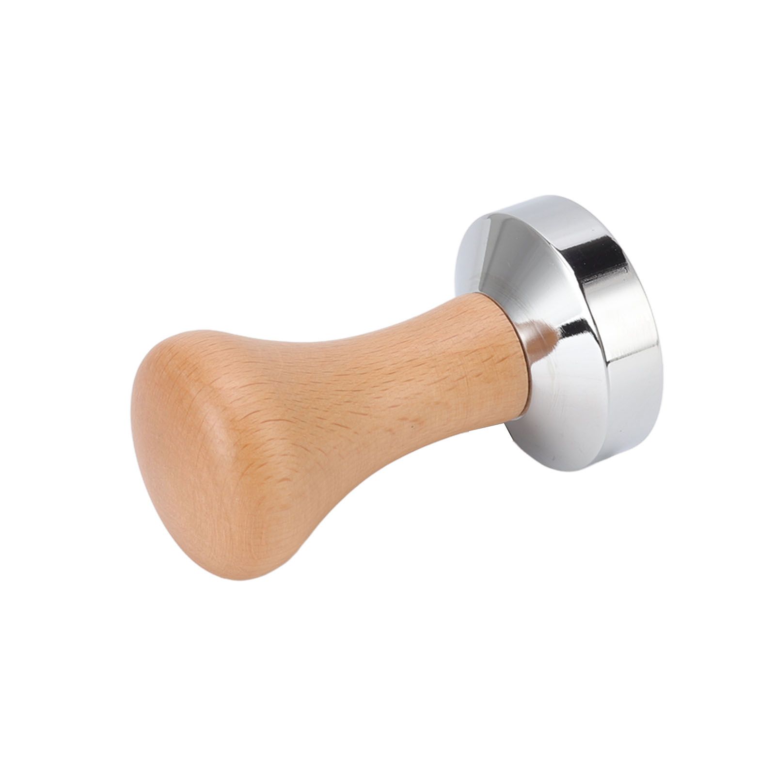 304 Stainless Steel Flat Base Coffee Tamper Wooden Handle Coffee Press Hammer for Home Shop โ image 5