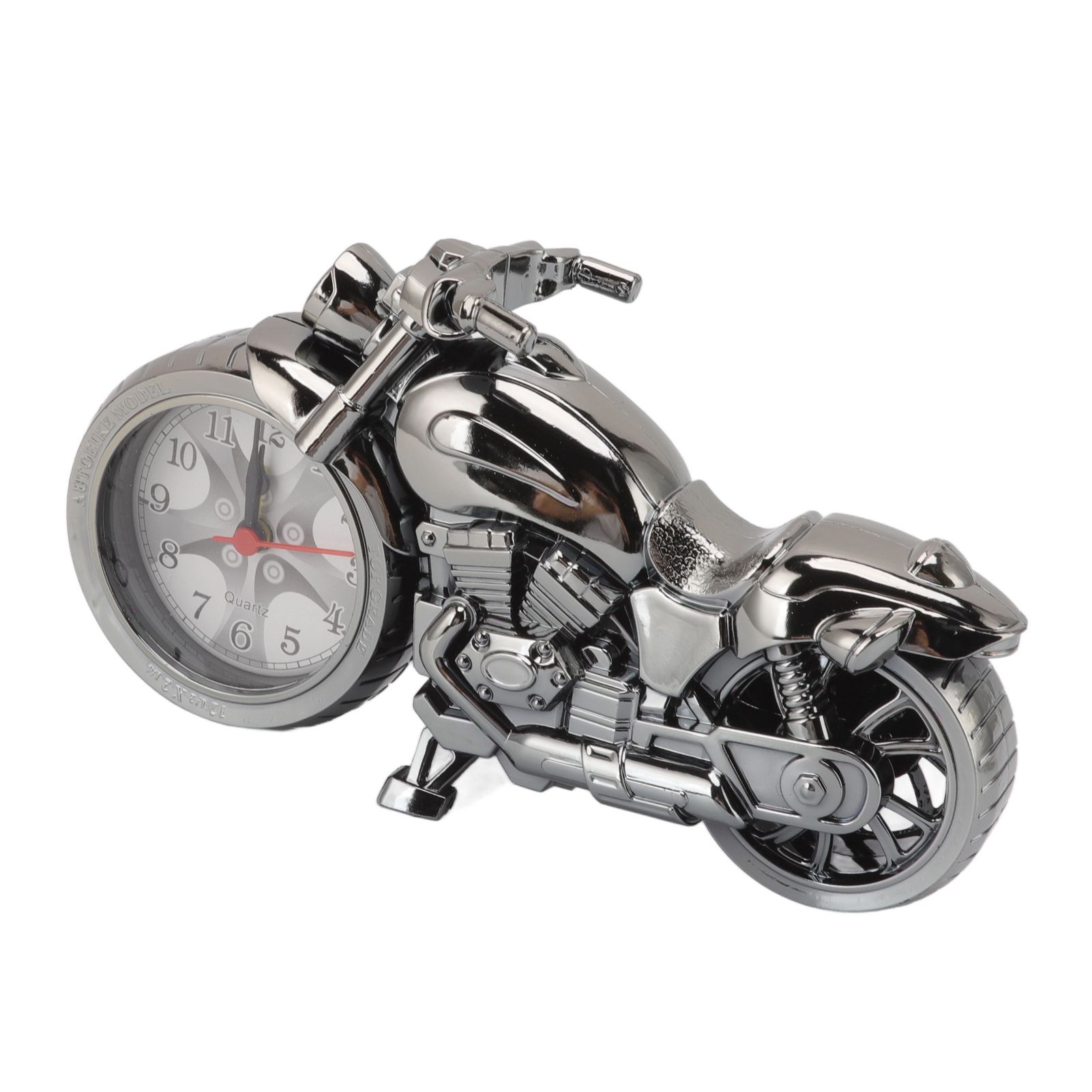 Motorcycle Alarm Clock Ingenious Vintage Simulation Motorcycle Model Alarm Clock for Children Home Car Office 168B Dark Gold, Single Color — image 6