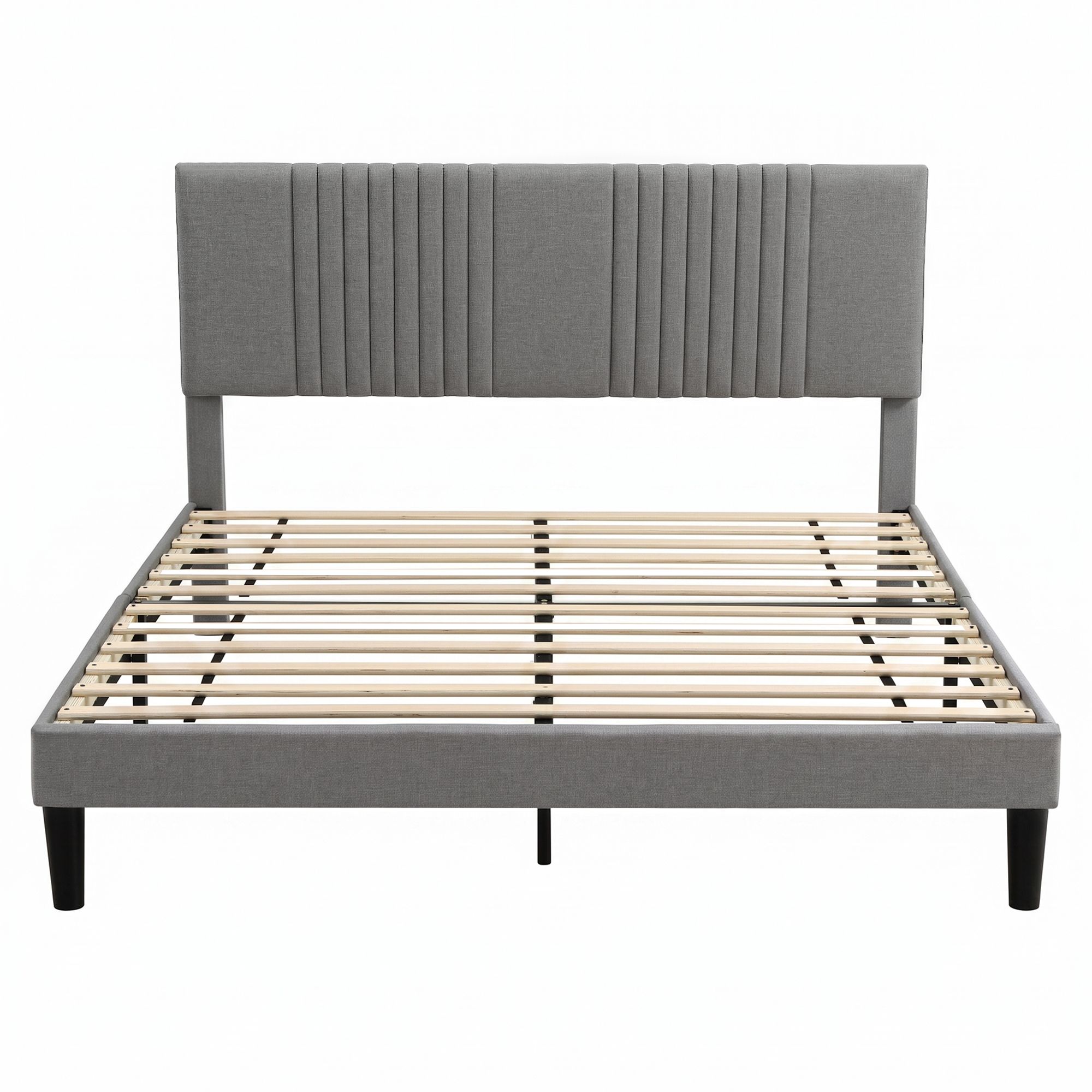 Artiss Queen Bed Frame with Adjustable Headboard, Grey, 300kg Capacity โ image 4