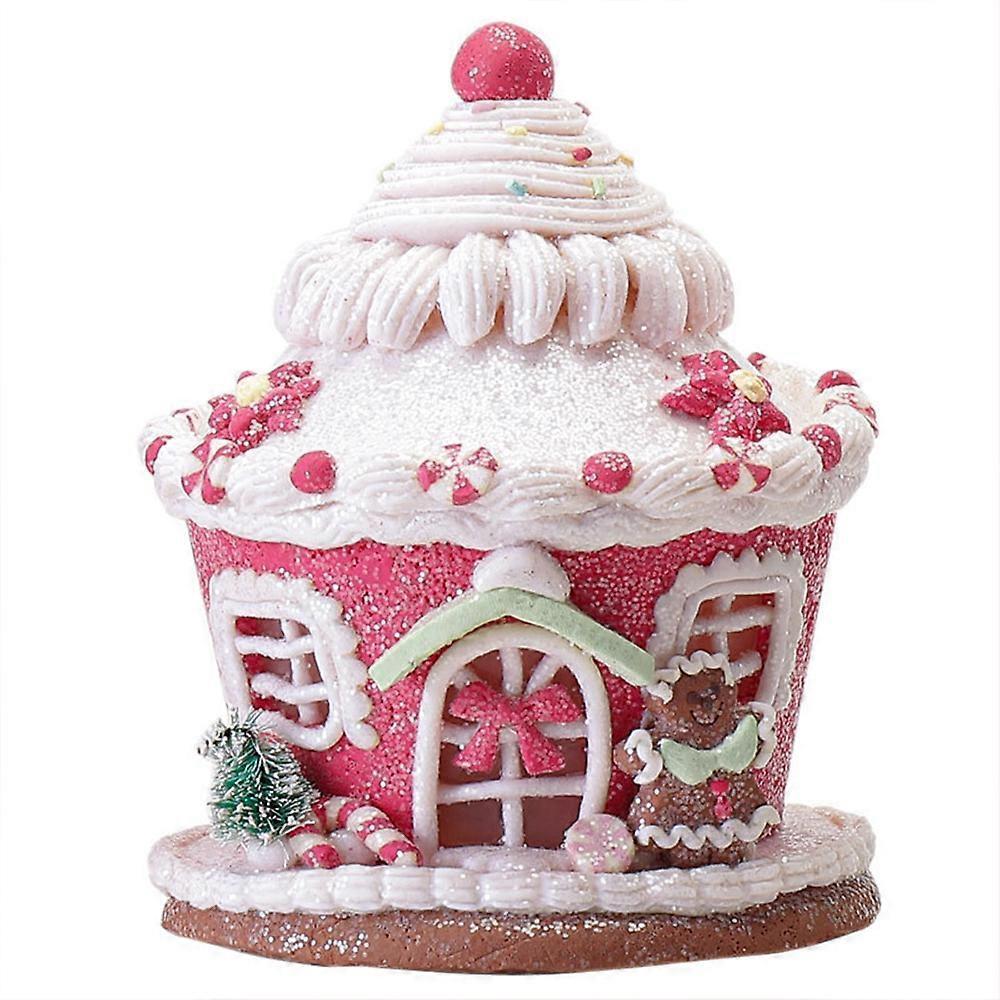 Decorative gingerbread house Christmas decoration for the Christmas tree with a castle candy — image 2