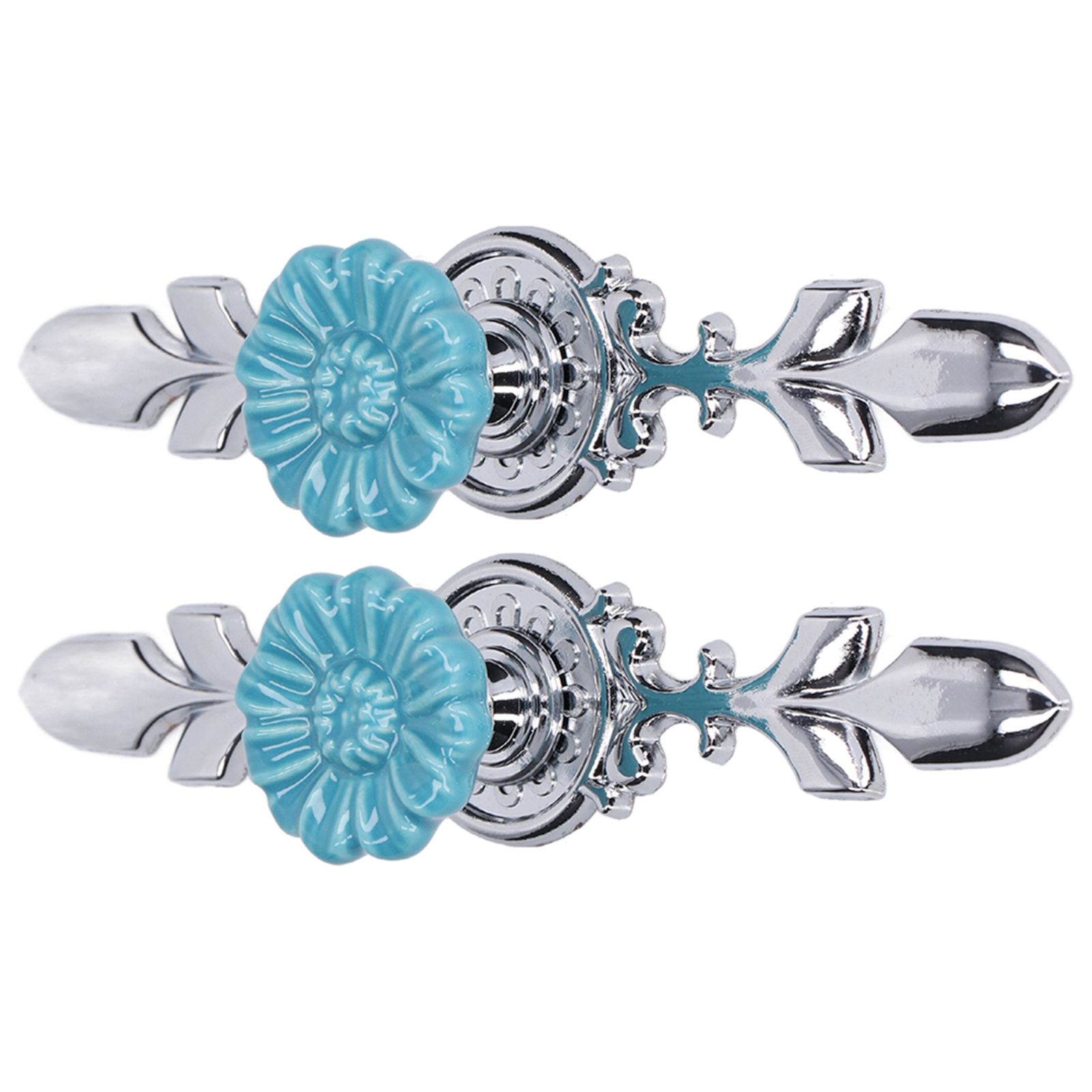 2Set Cabinet Knob Zinc Alloy Single Hole Closet Drawer Wardrobe Knob for Home Furniture Decoration1088D Wild Chrysanthemum — image 4