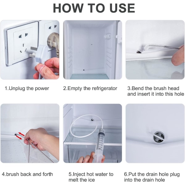 Refrigerator Drain Hole, Refrigerator Cleaning Set, Ref Eight-piece Set — image 3