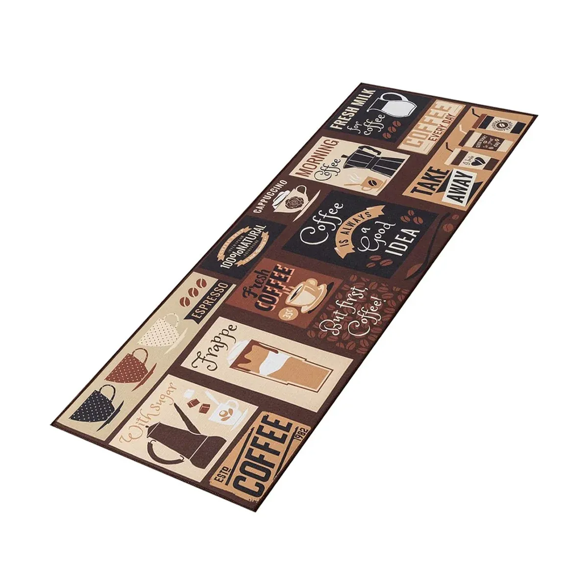 Printed Non Slip Door Floor Rug Mat Kitchen Bathroom Carpet Mat Water Absorbent — image 2