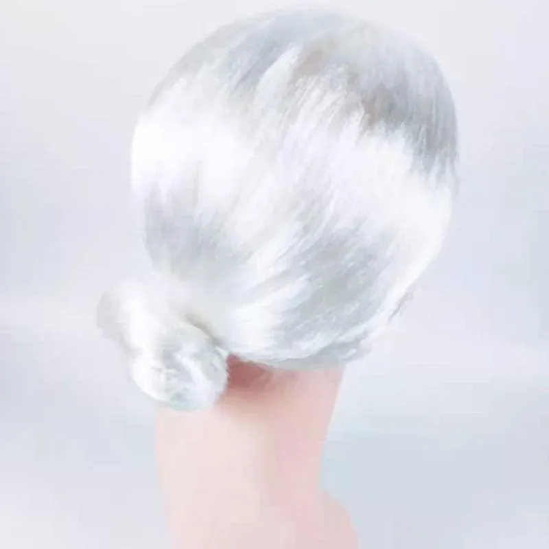 1X Grandma Wig Old Lady Woman White Granny Mother Dress Up Costume Party โ image 4