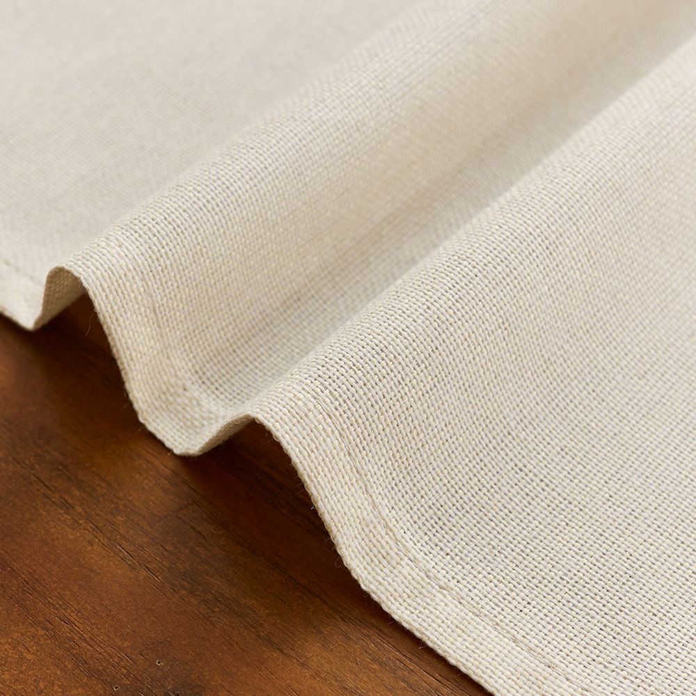 Basic Linen Style Table Runner, 30x140cmOff White, Rustic Farmhouse Creamy White Table Runners, Everyday Polyester Table Runner - Machine Washable & Easy Car โ image 3