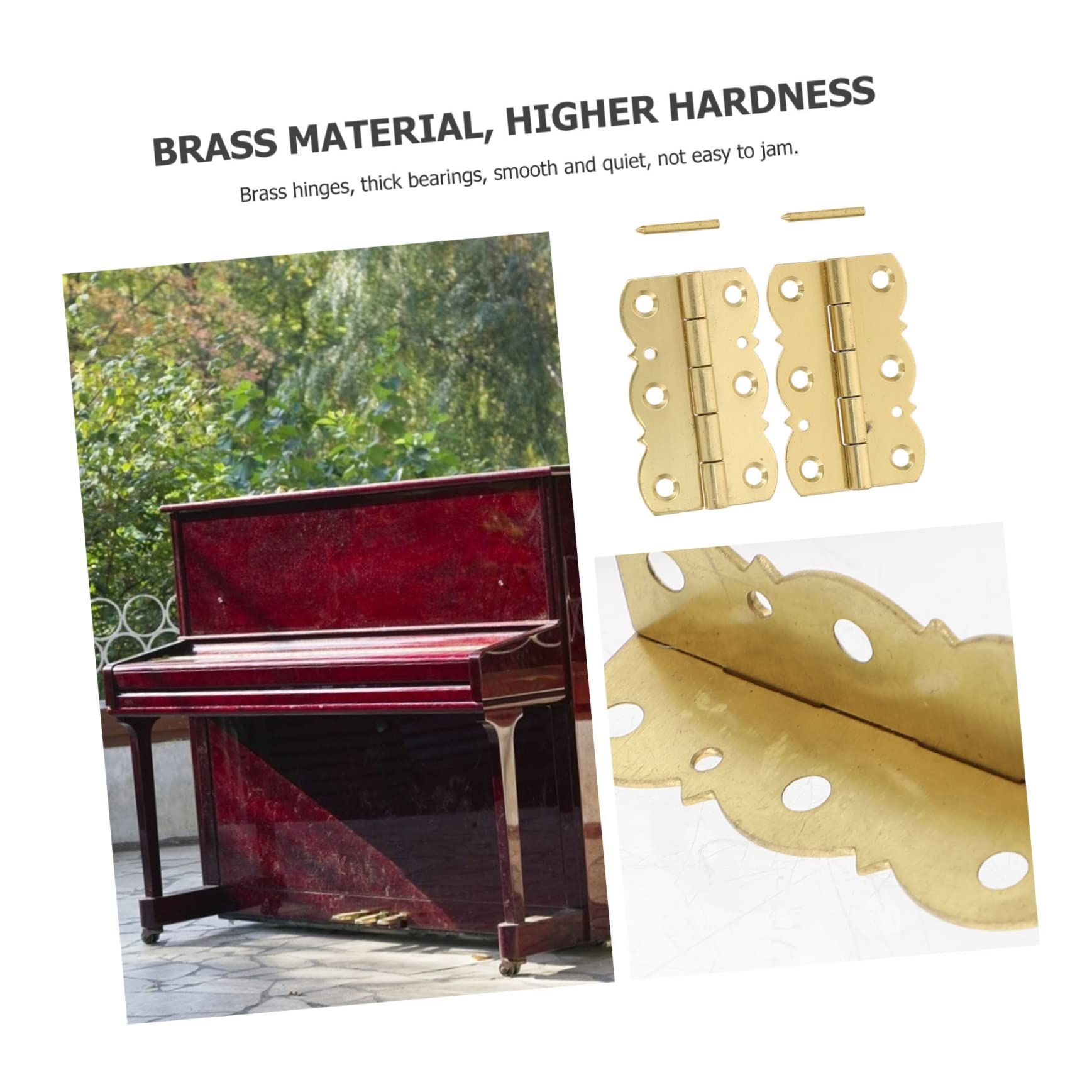 2pcs Piano Music Stand Hinge Heavy Duty Hinges Retro Bookshelf Vintage Accessories Bookshelf Hinges Multi- Function Hinges Piano โ image 5