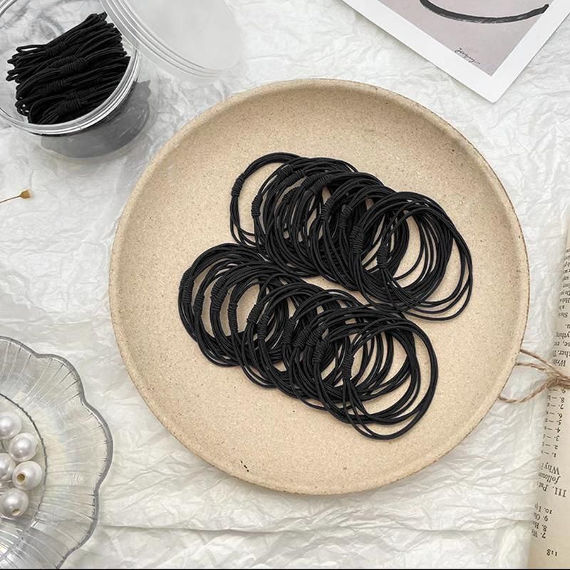 10pcs High Quality Women Girls Elastic Hair Bands Tie Band Ropes Rings Ponytail - Pink โ image 4